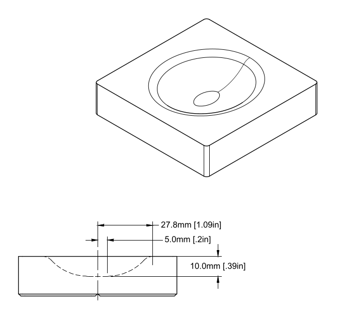 80x80mm Divot Tray A Single Compartment (Large)