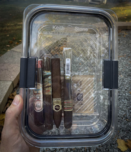 Complete Cigar Storage Solution with Boveda®, Tray & Travel Humidor - Ideal Gift for Cigar Aficionados