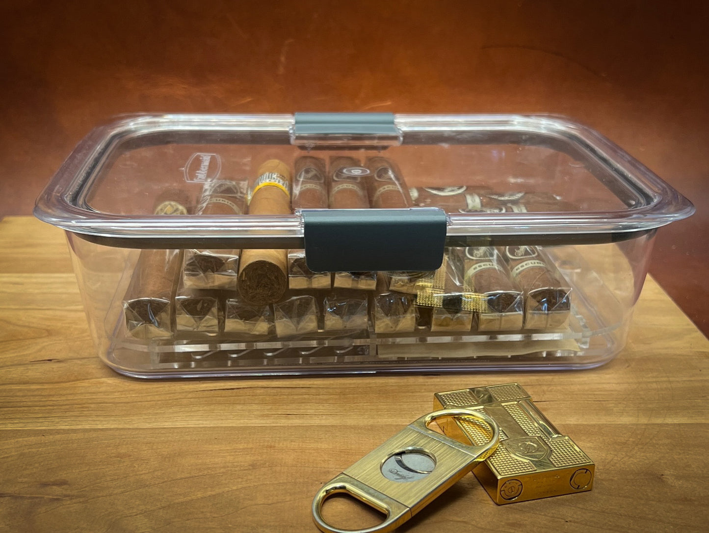 Complete Cigar Storage Solution with Boveda®, Tray & Travel Humidor - Ideal Gift for Cigar Aficionados
