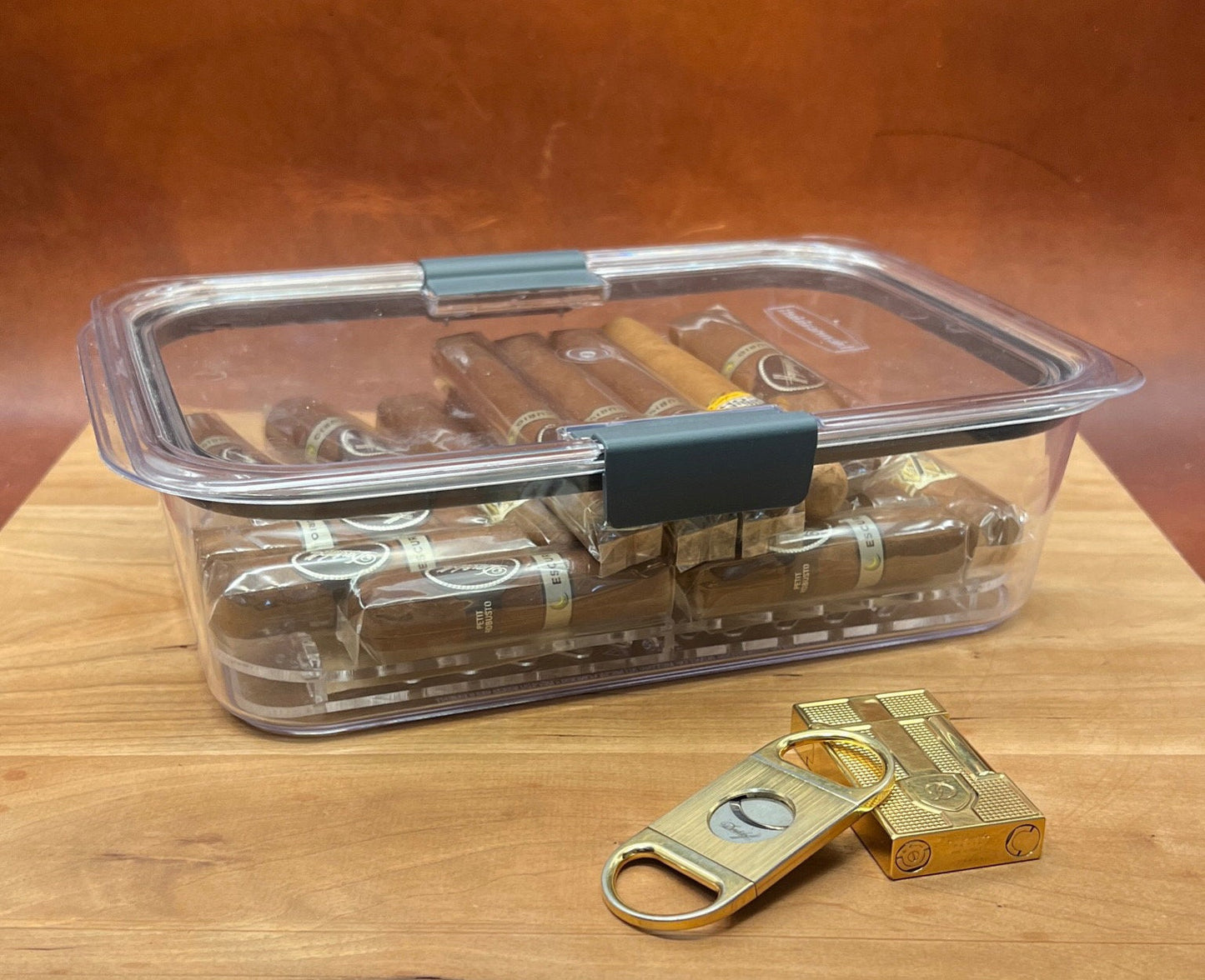 Travel Tupperdor set with Boveda, Precious Space, Container, Cigars and accessories