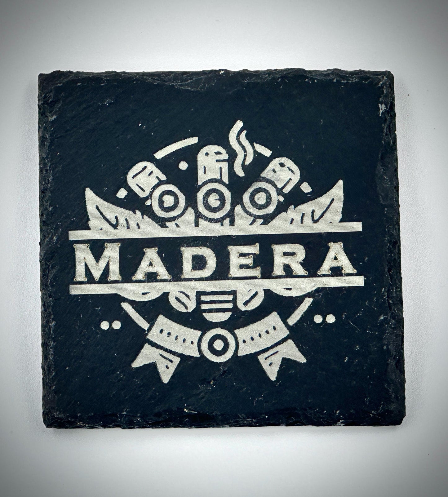 Personalized Slate Coaster Set | Engraved Names & Designs | Custom Drink Coasters for Home Decor