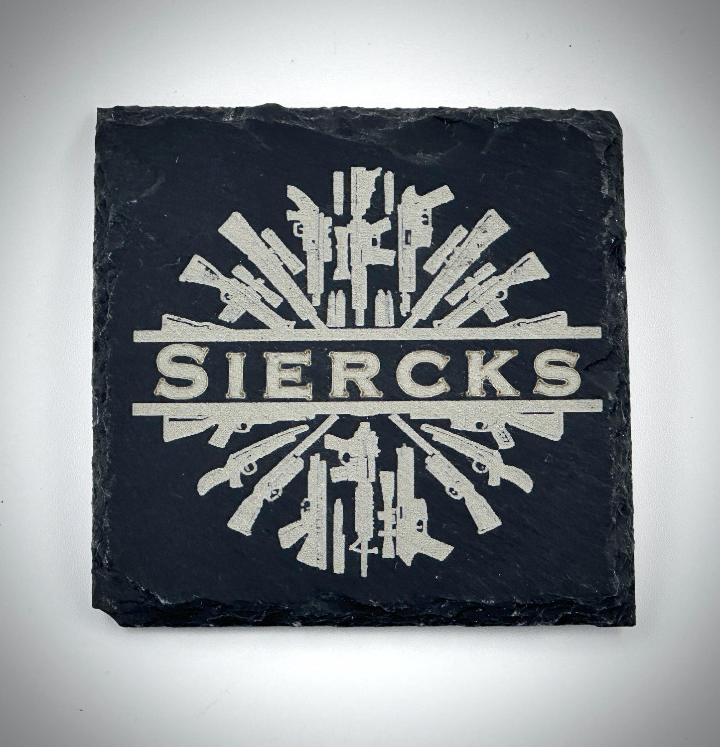 Personalized Slate Coaster Set | Engraved Names & Designs | Custom Drink Coasters for Home Decor