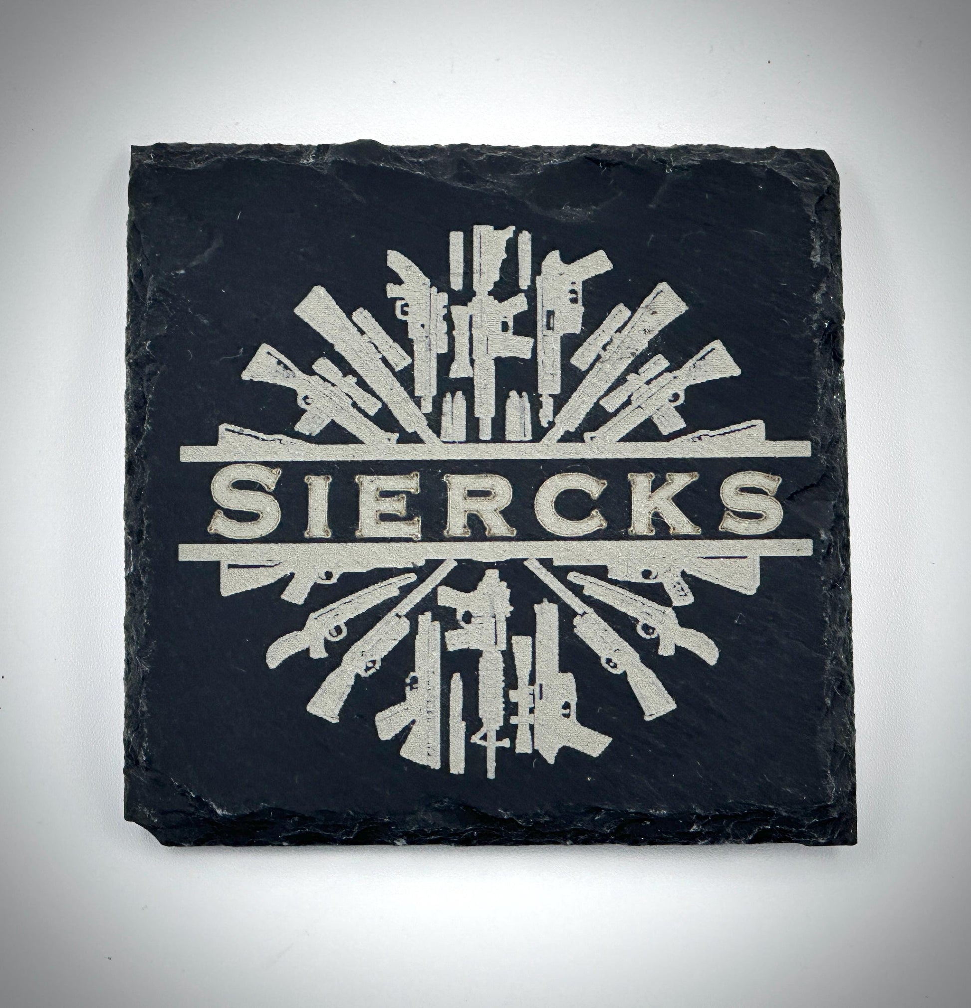 Personalized Slate Coaster Set | Engraved Names & Designs | Custom Drink Coasters for Home Decor