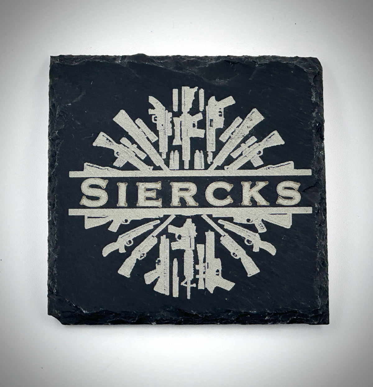 Personalized Slate Coaster Set | Engraved Names & Designs | Custom Drink Coasters for Home Decor