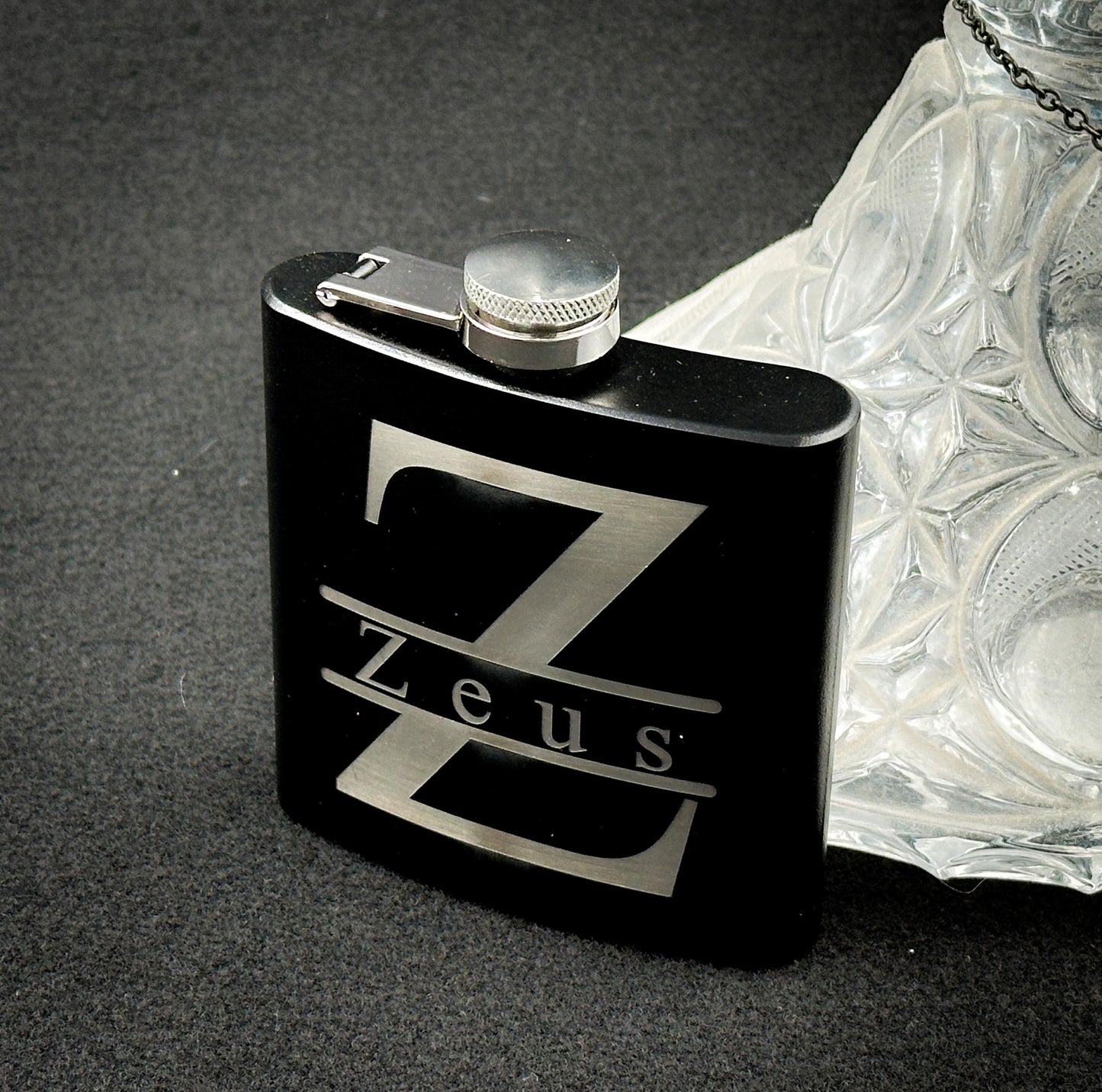 Personalized Hip Flask: Laser Engraved Stainless Steel Groomsman Gift
