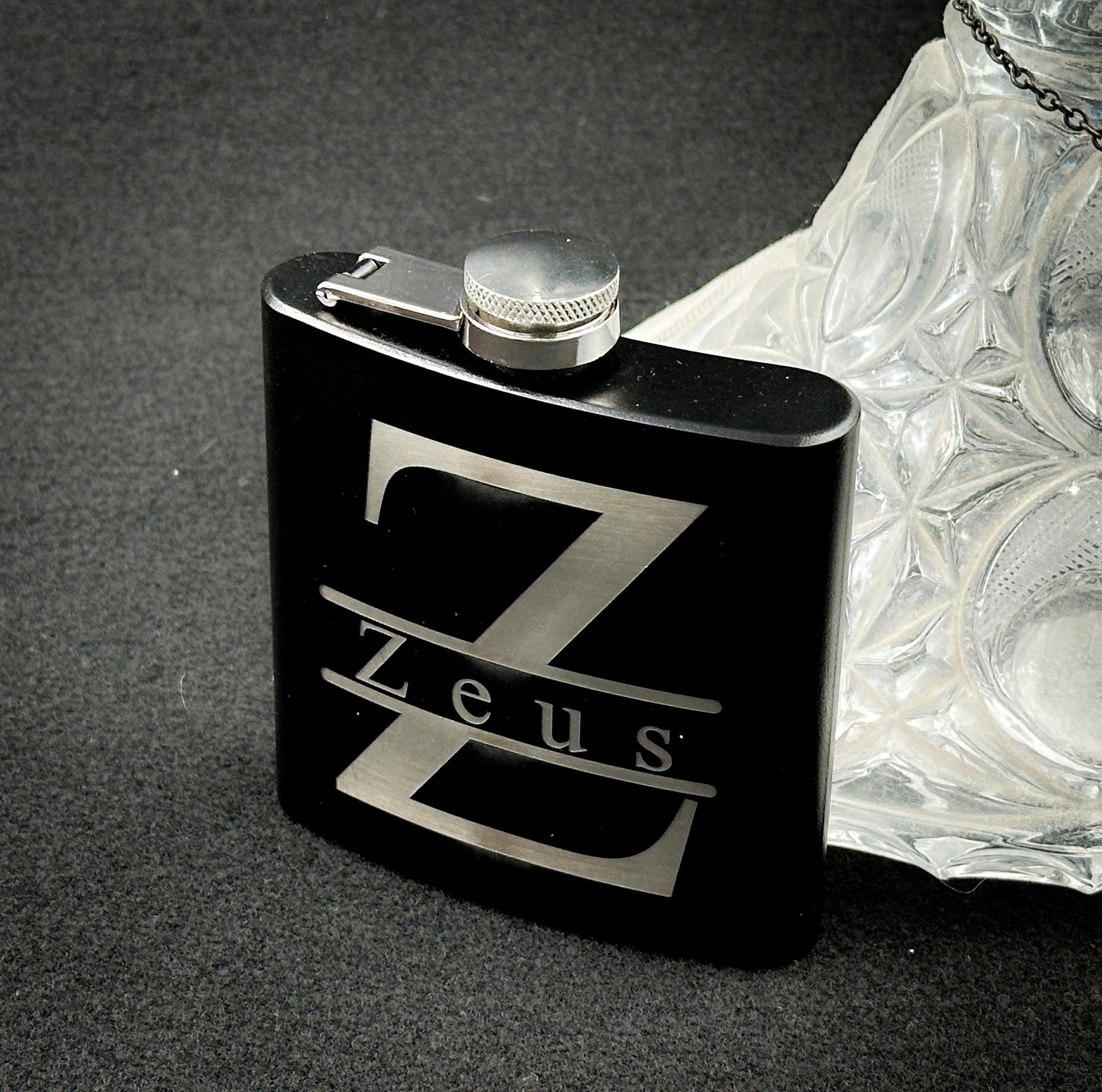 Personalized Hip Flask: Laser Engraved Stainless Steel Groomsman Gift