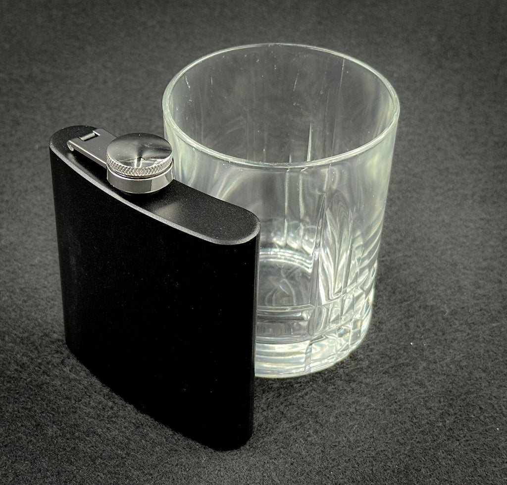 Personalized Hip Flask: Laser Engraved Stainless Steel Groomsman Gift